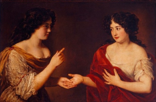 Voet: Hortense and Marie Mancini