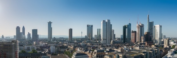 The Frankfurt skyline